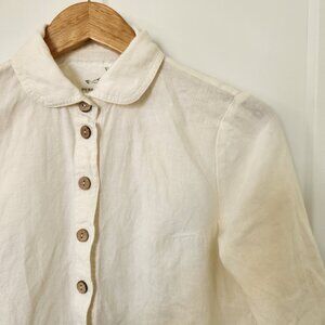 NpLpeter pan collar shirt-S